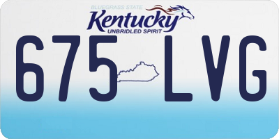 KY license plate 675LVG