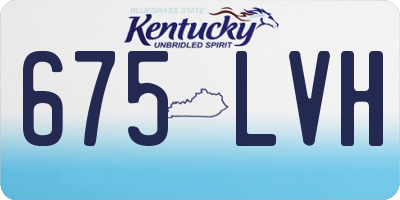 KY license plate 675LVH
