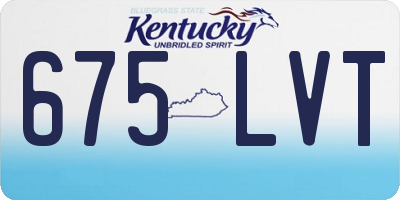 KY license plate 675LVT