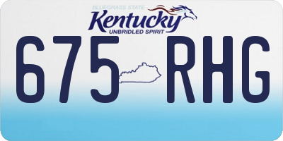 KY license plate 675RHG
