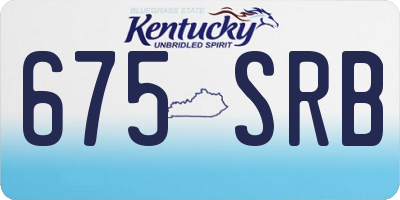KY license plate 675SRB