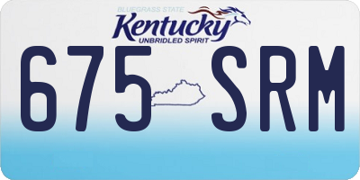 KY license plate 675SRM