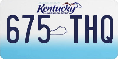 KY license plate 675THQ