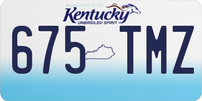 KY license plate 675TMZ