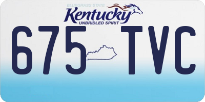 KY license plate 675TVC