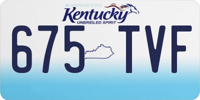 KY license plate 675TVF