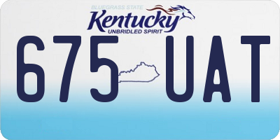 KY license plate 675UAT