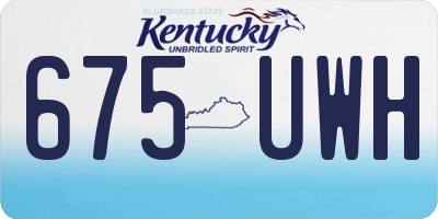 KY license plate 675UWH