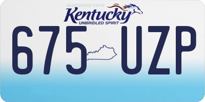 KY license plate 675UZP