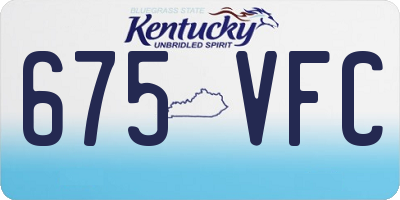 KY license plate 675VFC