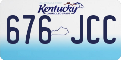 KY license plate 676JCC