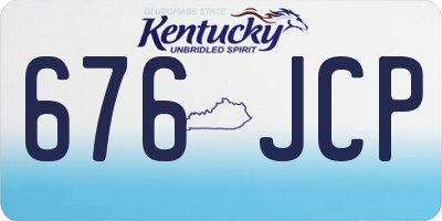 KY license plate 676JCP