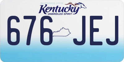 KY license plate 676JEJ