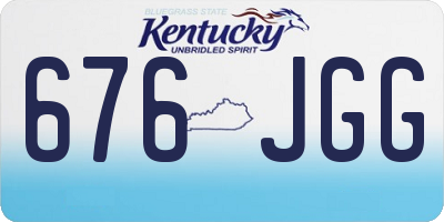 KY license plate 676JGG