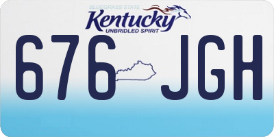 KY license plate 676JGH