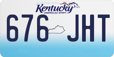 KY license plate 676JHT