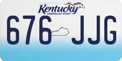 KY license plate 676JJG
