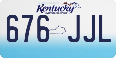 KY license plate 676JJL