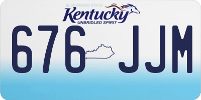 KY license plate 676JJM