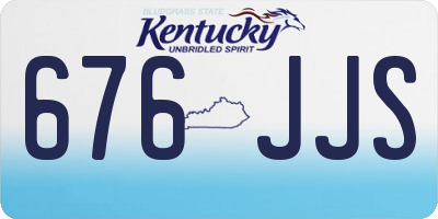 KY license plate 676JJS