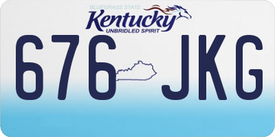KY license plate 676JKG