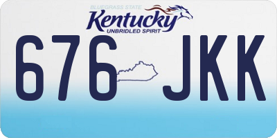 KY license plate 676JKK