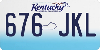 KY license plate 676JKL