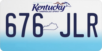 KY license plate 676JLR