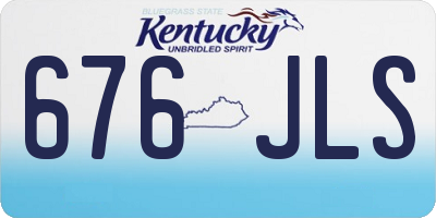 KY license plate 676JLS