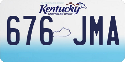 KY license plate 676JMA
