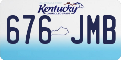 KY license plate 676JMB