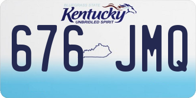 KY license plate 676JMQ