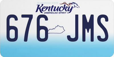 KY license plate 676JMS