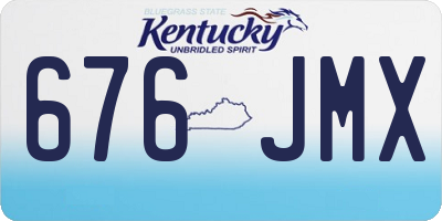 KY license plate 676JMX
