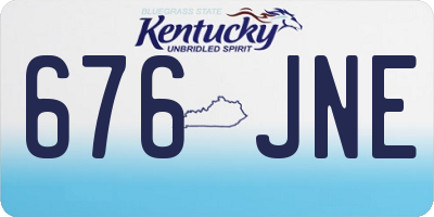 KY license plate 676JNE