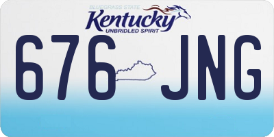 KY license plate 676JNG