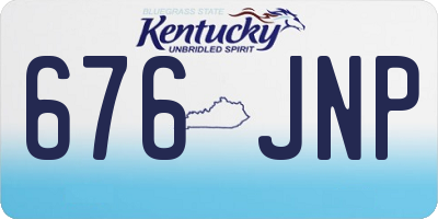 KY license plate 676JNP