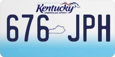 KY license plate 676JPH