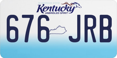KY license plate 676JRB