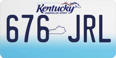 KY license plate 676JRL