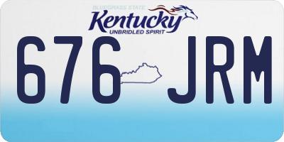 KY license plate 676JRM