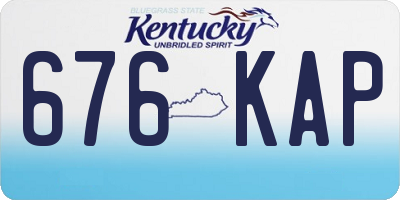 KY license plate 676KAP