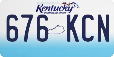 KY license plate 676KCN