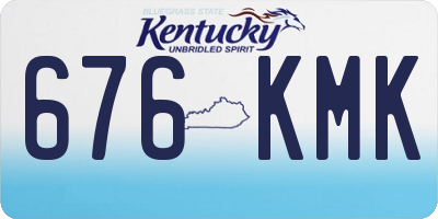 KY license plate 676KMK