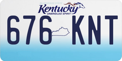 KY license plate 676KNT
