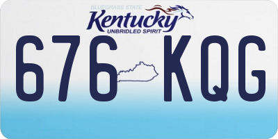 KY license plate 676KQG