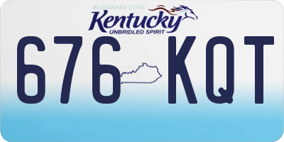 KY license plate 676KQT