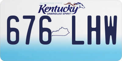 KY license plate 676LHW