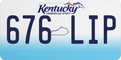 KY license plate 676LIP