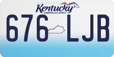 KY license plate 676LJB